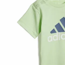 Zīdaiņa Sporta Apģērbs Adidas Bl Cotton Set Infantil Zils Gaiši zaļš