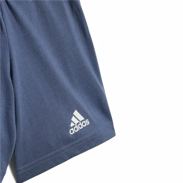 Urheiluasu vauvalle Adidas Bl Cotton Set Infantil Sininen Vaaleanvihreä