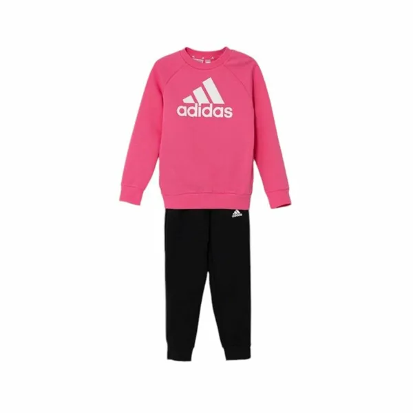 Children’s Tracksuit Adidas Essentials Black Multicolour Pink
