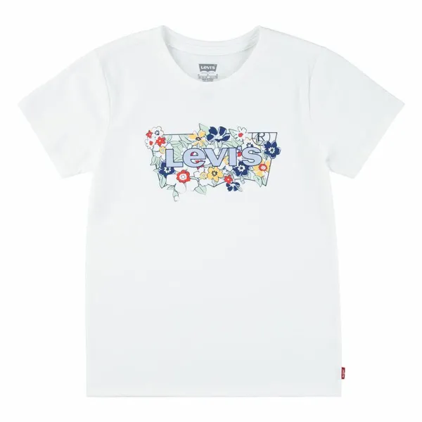 Child's Short Sleeve T-Shirt Levi's Lvg Ss Batwing Fill White