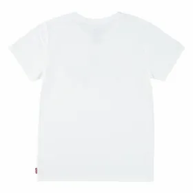 Lasten Lyhythihainen paita Levi's Lvg Ss Batwing Fill Valkoinen