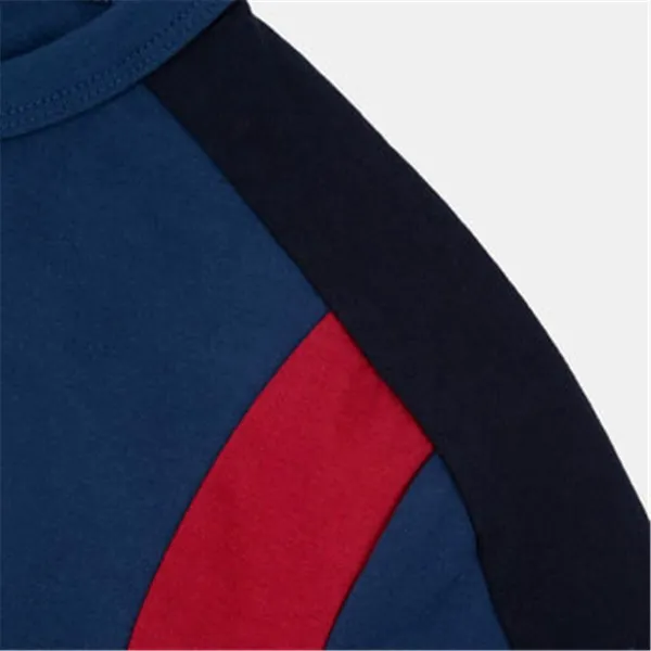 Krekls ar Īsām Piedurknēm Bērniem Le coq sportif Ess N°1 Enfant Melns Tumši Zils