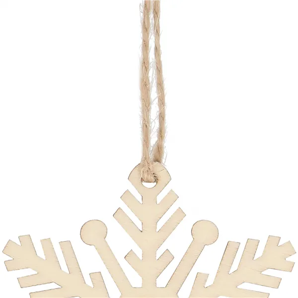 Joulukuusen puinen koriste Springos CA0770, 6 kpl