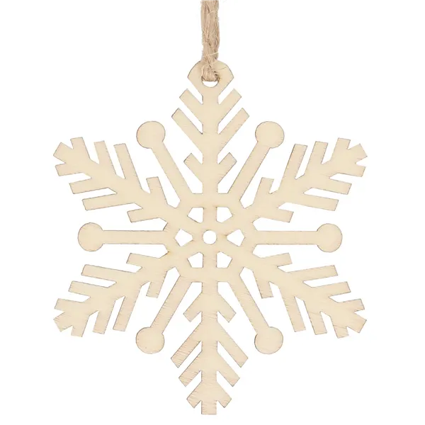 Joulukuusen puinen koriste Springos CA0770, 6 kpl