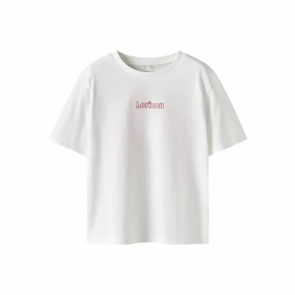 Child's Short Sleeve T-Shirt Name It Nkffalaura Ss White