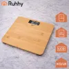 LCD bathroom scale - wooden Ruhhy 22522