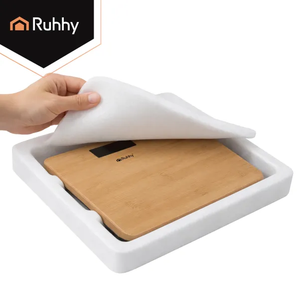 LCD bathroom scale - wooden Ruhhy 22522
