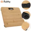 LCD bathroom scale - wooden Ruhhy 22522