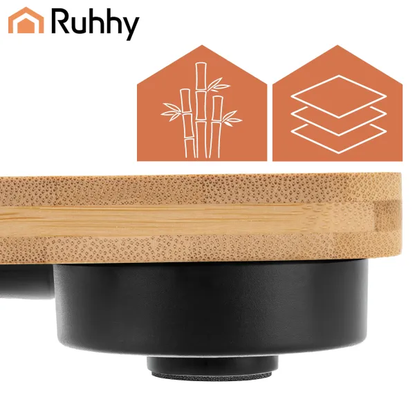 LCD bathroom scale - wooden Ruhhy 22522