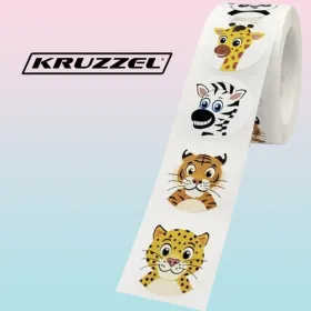 Motivējošas uzlīmes - 500 gab. rullis Kruzzel 22947