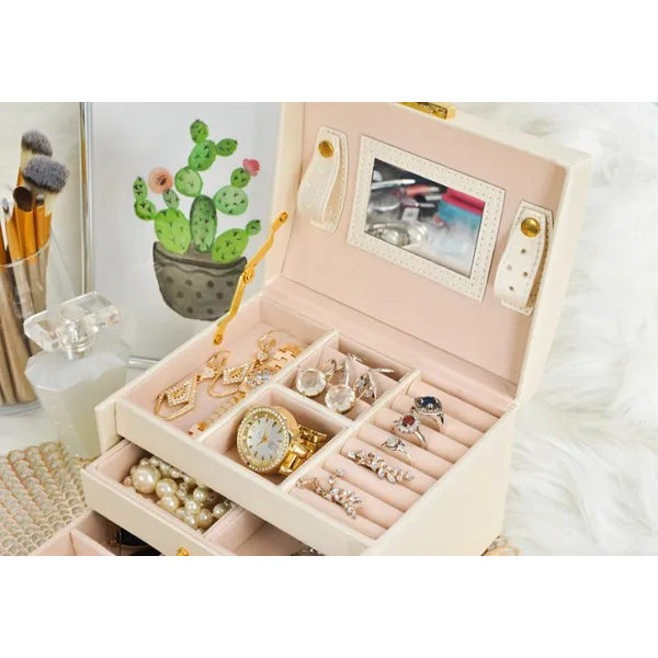 Jewelry box/case - beige