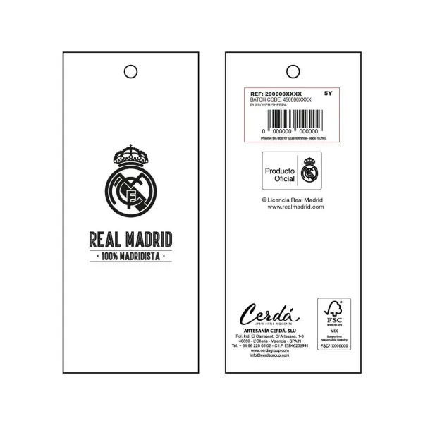 Unisex neulepusero Real Madrid C.F. Sininen