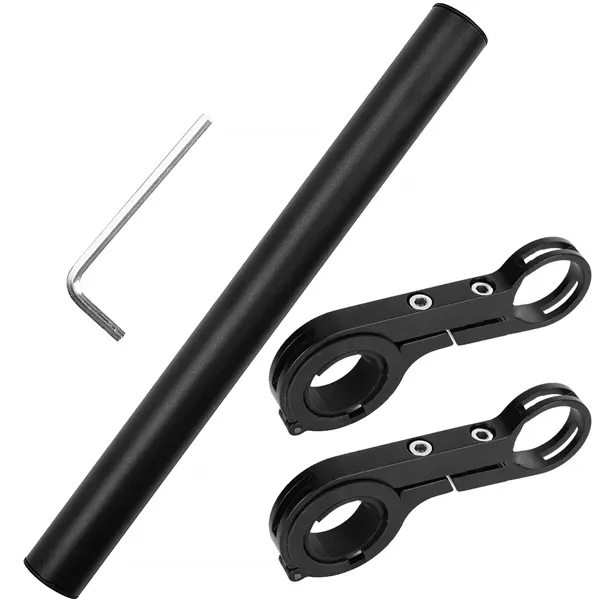 Polkupyörän ohjaustangon jatke Springos BA0040, 20 cm, musta