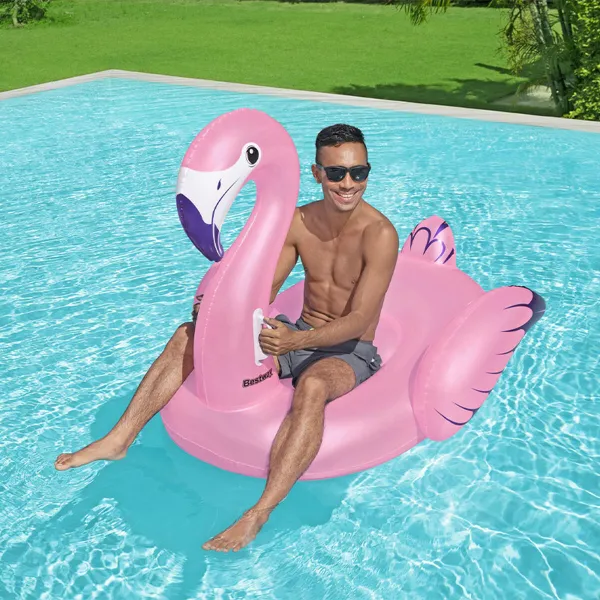 Inflatable Float Bestway Pink flamingo 153 x 143 cm