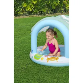 Sodo baldų komplektas iš technoratano Springos GF0059 sofa, 2 foteliai ir stalas rudas
