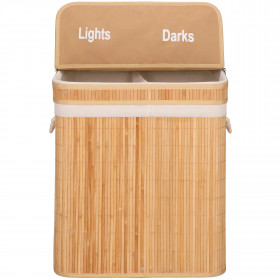 Bamboo laundry basket Springos HA0155 100l