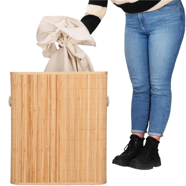 Bambu pyykkikori Springos HA0155 100l