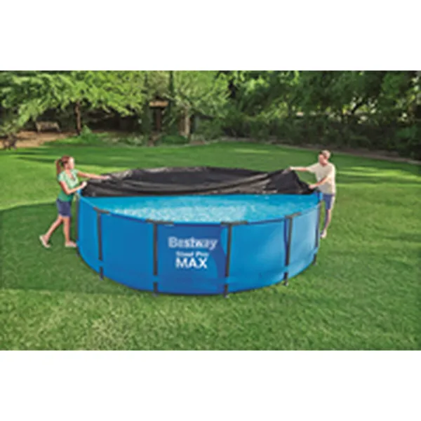 Swimming Pool Cover Bestway Black Ø 457 cm (1 Unit)