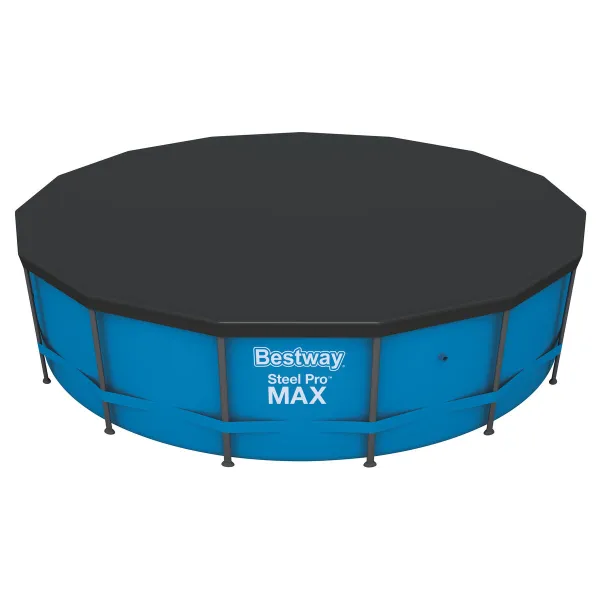 Swimming Pool Cover Bestway Black Ø 457 cm (1 Unit)