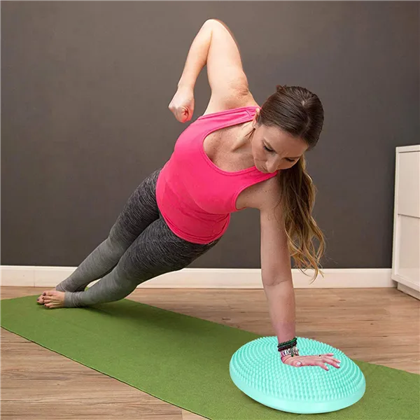 Балансировочная подушка для фитнеса + насос Springos FA0077