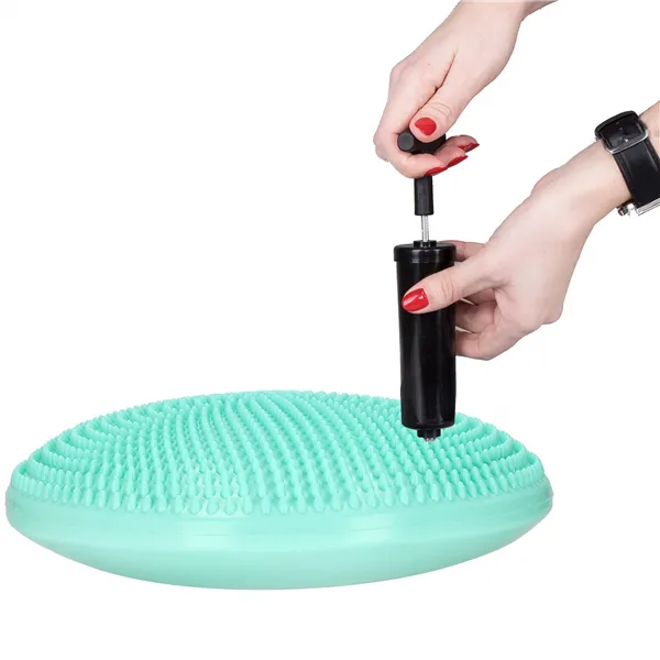 Балансировочная подушка для фитнеса + насос Springos FA0077