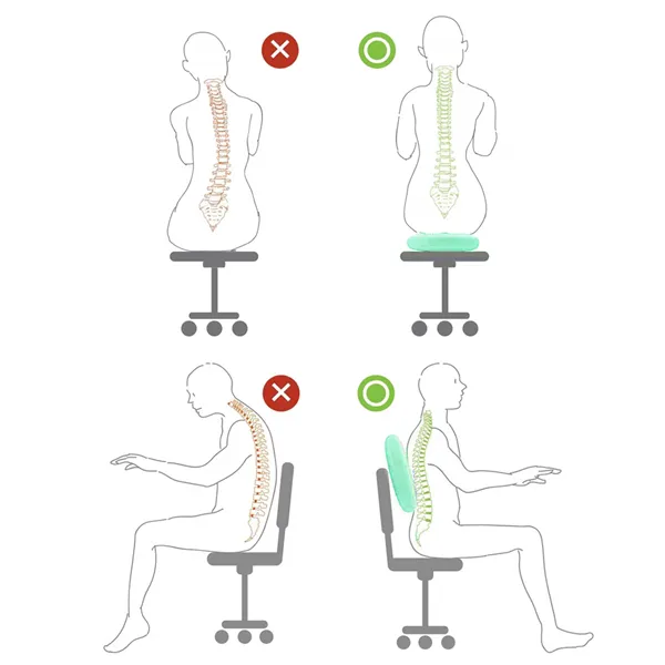 Балансировочная подушка для фитнеса + насос Springos FA0077