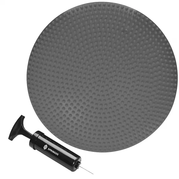 Fitnesa līdzsvara spilvens+pumpis Springos FA0078