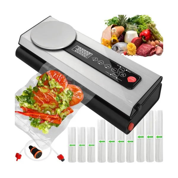 Foil sealer with scale and roller set RUHHY