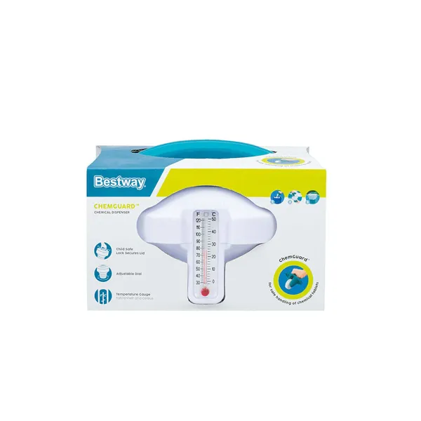 Kloorin annostelija Bestway 11 x 11 x 16 cm Lämpömittari Suuri