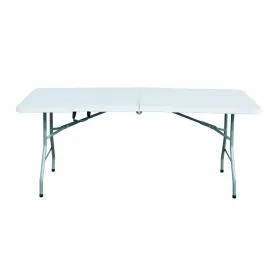 Marbueno Folding Table Resin White 152x70x74 cm Rectangular for Outdoor and Camping
