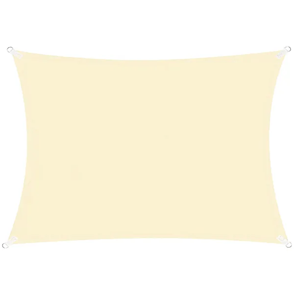 Apsauginė burė nuo saulės Springos SN1036 4x2m kreminės baltos spalvos