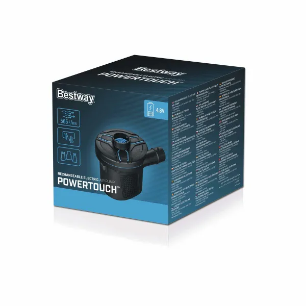 Bestway Rechargeable Electric Pump 11.5x10.1x10.4 cm 565 L/min Inflatable & Camping 62260