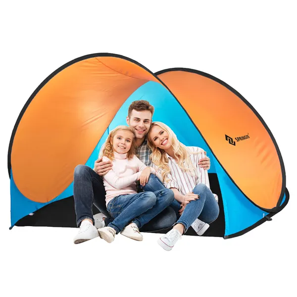 Pop-Up teltta Springos PT003 (200×120×110 cm), oranssi