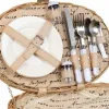 Picnic Basket Alexandra House Living Grey Natural wicker