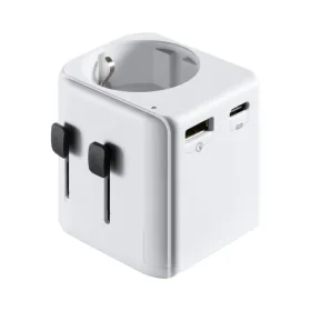 Universal Travel Power Adapter Ewent EW1472 White