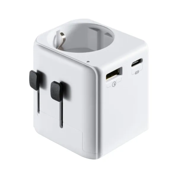 Universal Travel Power Adapter Ewent EW1472 White