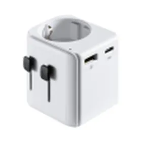 Universal Travel Power Adapter Ewent EW1472 White