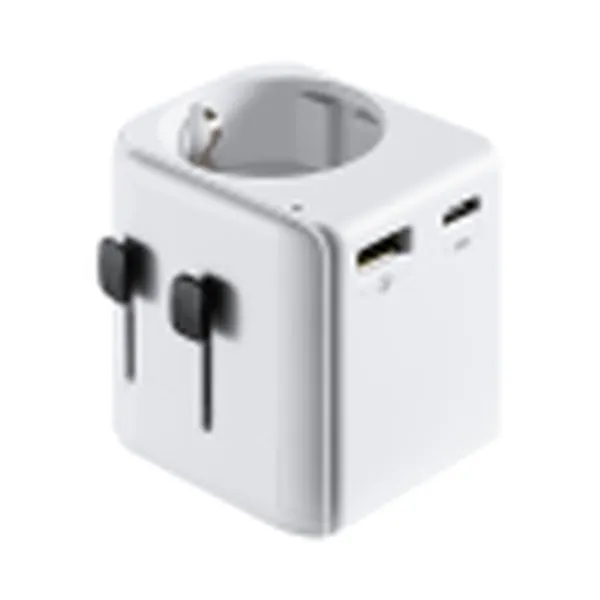 Universal Travel Power Adapter Ewent EW1472 White