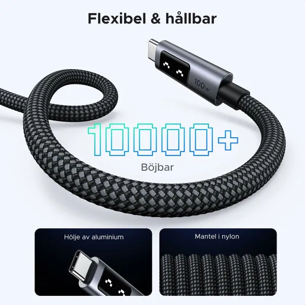 USB to Lightning Cable Ugreen 35512 Black 2 m