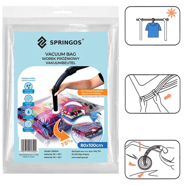 Vakuuma maiss Springos VB0014 80x100cm