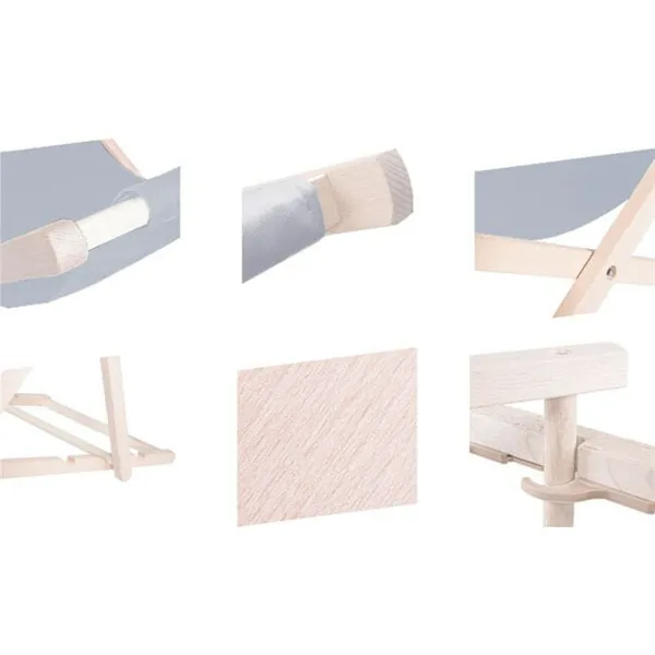 Koka sauļošanās krēsls ar 3 pakāpju regulēšanu Springos DC0010 OXFORD023