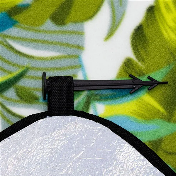 Piknika sega Springos PM041 200x200 cm tūrisma paklājs zaļos toņos