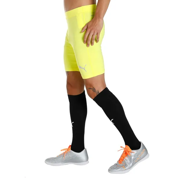 Vīriešu Sporta Šorti Puma Liga Baselayer Dzeltens