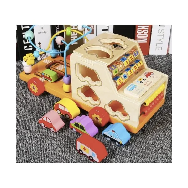 Wooden car sorter Kruzzel 22652