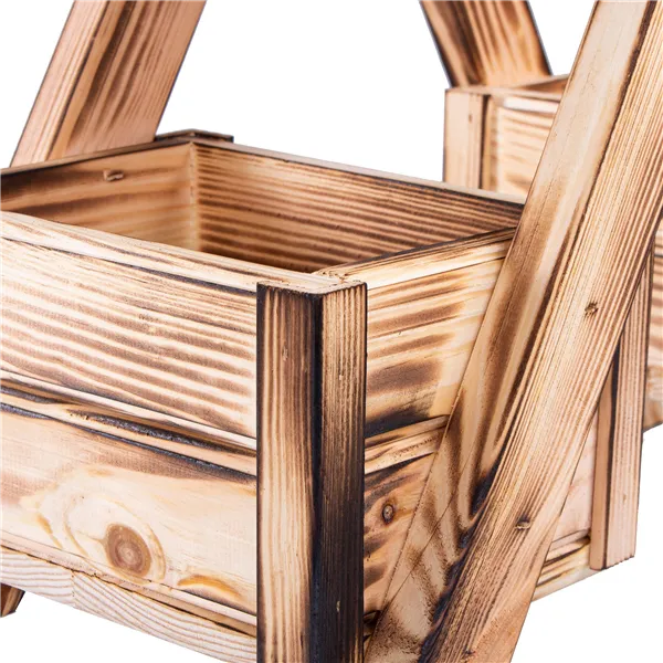 Puinen kukkateline Springos KWD001