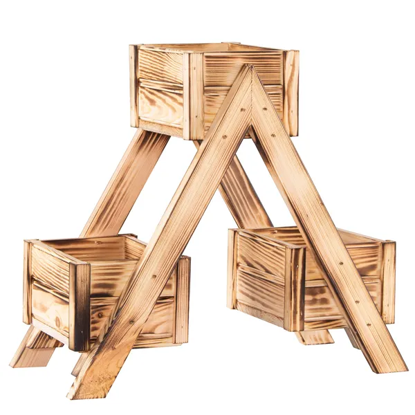 Puinen kukkateline Springos KWD001