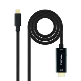 USB-C - HDMI kabelis NANOCABLE 10.15.5132 Juoda 1,8 m 4K Ultra HD