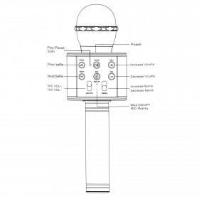 Игрушечный микрофон Springos KG0029