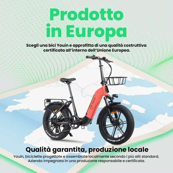 Electric Bike Youin BK1716 LUXOR II Coral 250 W