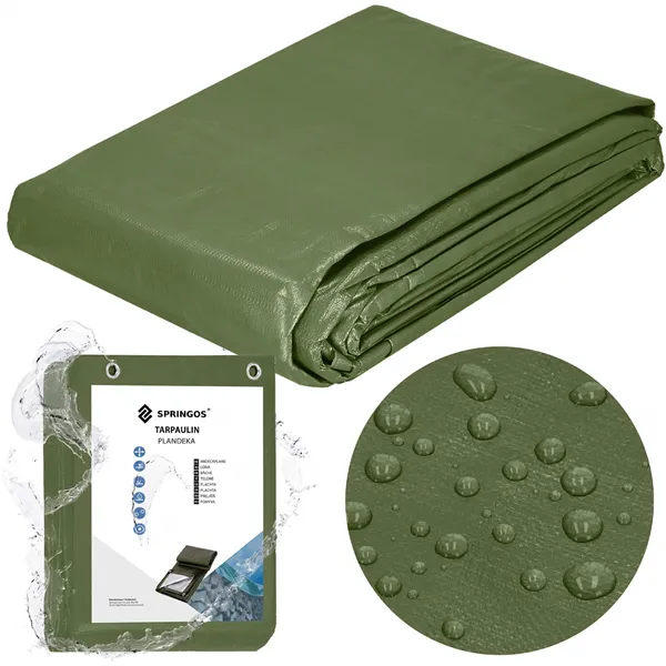 Брезент Springos GA2132 4х4м 120г/м2